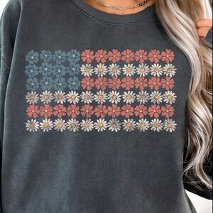 Floral American Flag Tee